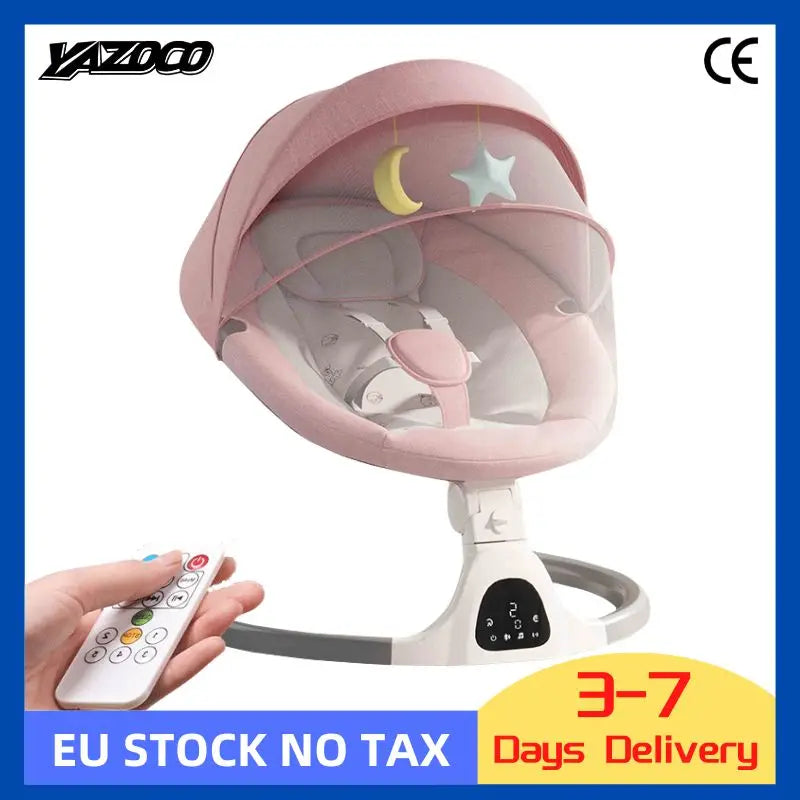 Baby Cribs Baby Rocking Chair Rocking Baby Bed Electric Cradle for Newborn Baby Resting Electric Baby Swing Rocking Chair