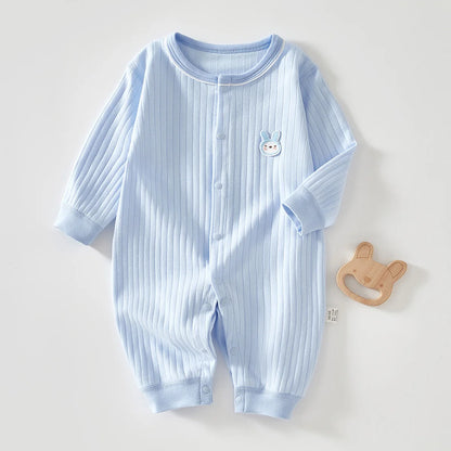 Spring and Autumn 0-12Months Baby Rompers Superior Quality Newborn Girls Boys 100%Cotton Clothes of Long Seeve Infant Clothing