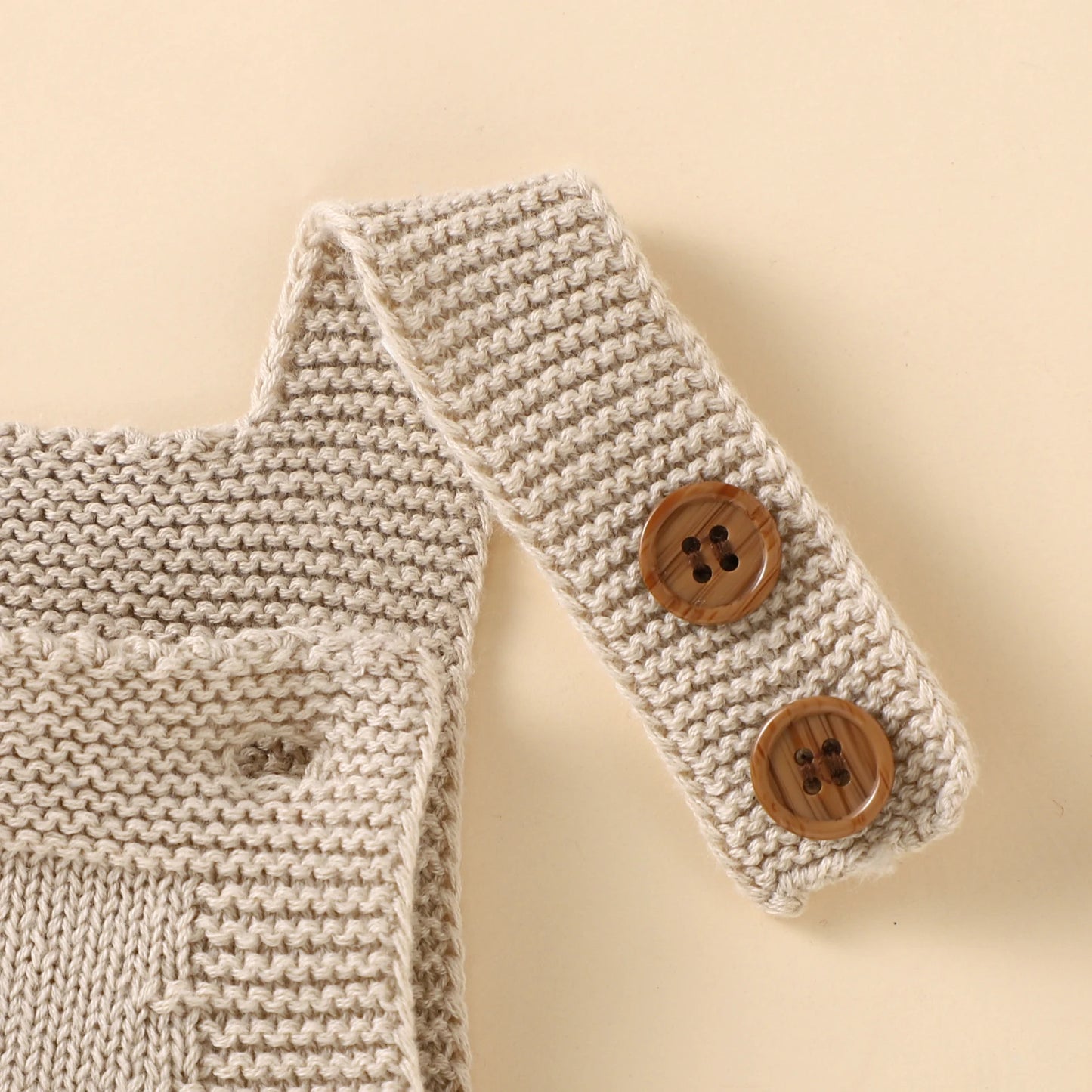 Newborn Baby Rompers Hats Clothes Sets Autumn Winter Solid Knitted Infants Kids Boy Girl Sweaters Jumpsuits Outfits 2Pc Knitwear