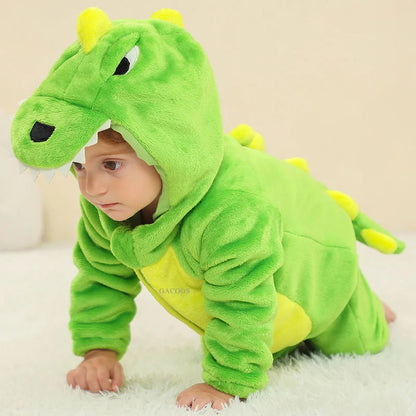 Red Dinosaur Costumes Newborn Baby Rompers Toddler Cosplay Clothes Kigurumi Boy Girls Pajamas Animal Cute Romper Unicorn Onesies