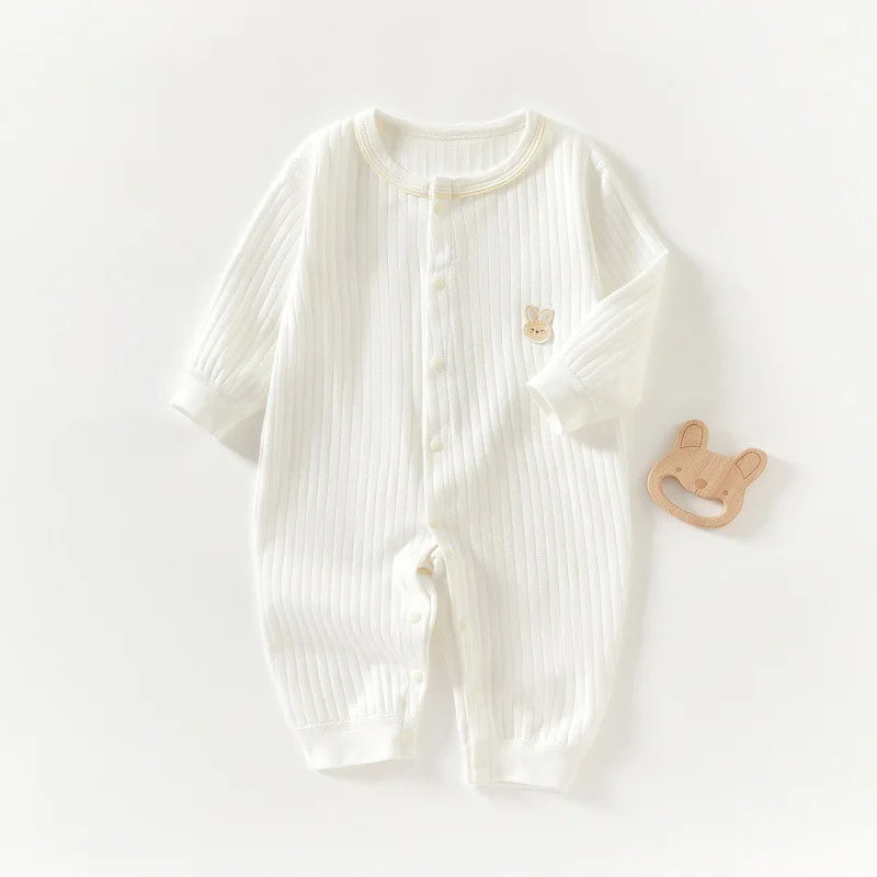 Spring and Autumn 0-12Months Baby Rompers Superior Quality Newborn Girls Boys 100%Cotton Clothes of Long Seeve Infant Clothing