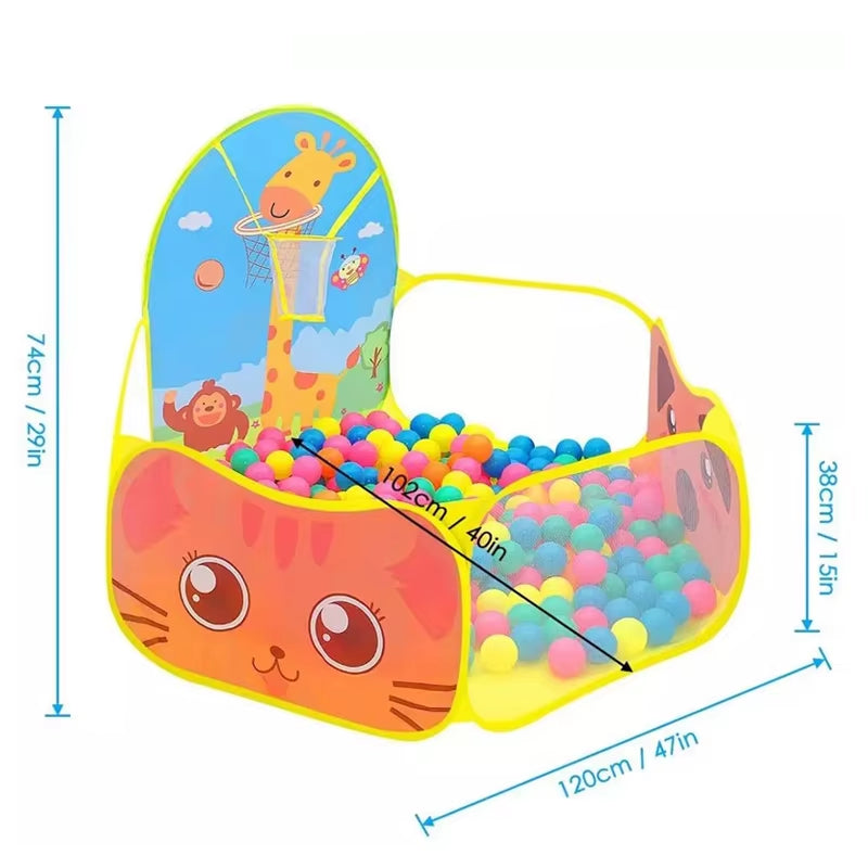 1.2M Ball Pool with Basket Children Toy Indoor Ocean Ball Pit Playpen Tent Outdoor Toys for Children Ballenbak Dropshipping