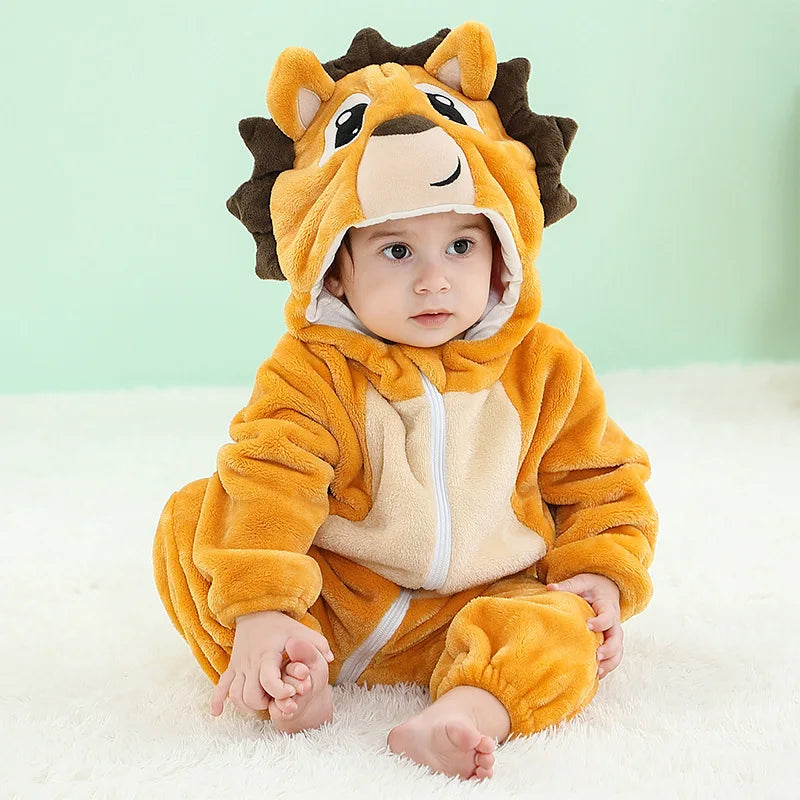 Red Dinosaur Costumes Newborn Baby Rompers Toddler Cosplay Clothes Kigurumi Boy Girls Pajamas Animal Cute Romper Unicorn Onesies