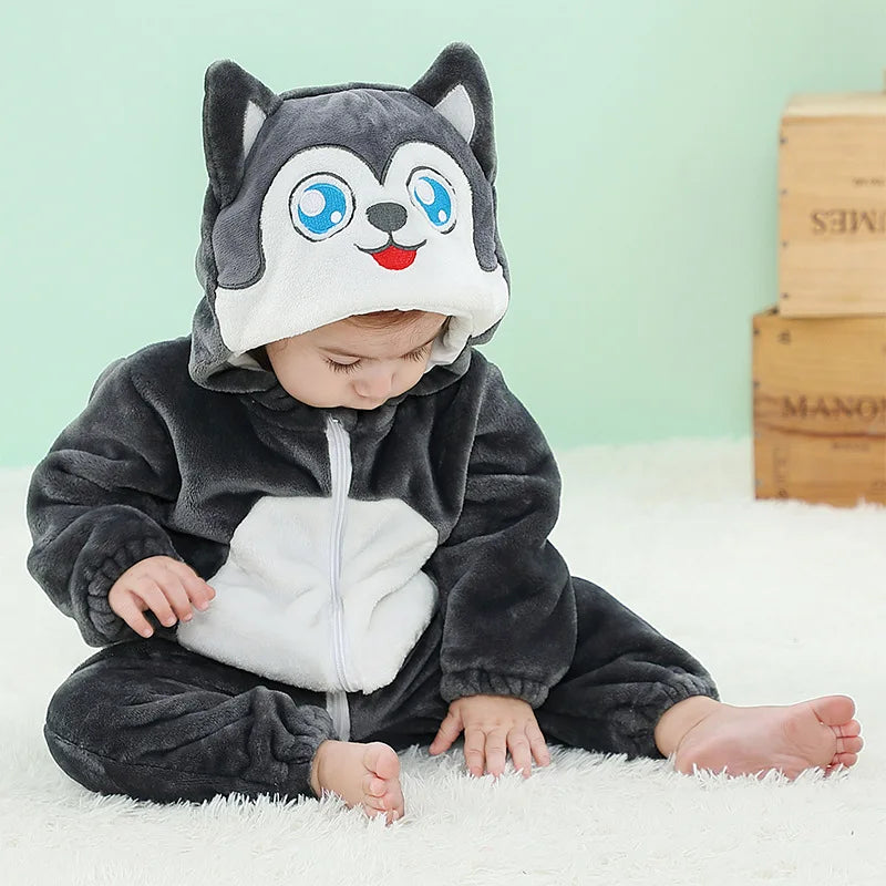 Red Dinosaur Costumes Newborn Baby Rompers Toddler Cosplay Clothes Kigurumi Boy Girls Pajamas Animal Cute Romper Unicorn Onesies