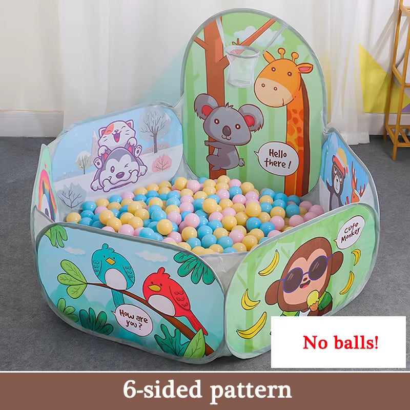 1.2M Ball Pool with Basket Children Toy Indoor Ocean Ball Pit Playpen Tent Outdoor Toys for Children Ballenbak Dropshipping