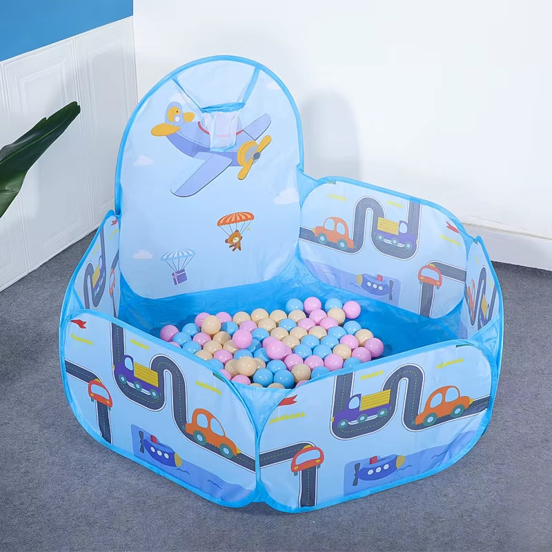 1.2M Ball Pool with Basket Children Toy Indoor Ocean Ball Pit Playpen Tent Outdoor Toys for Children Ballenbak Dropshipping