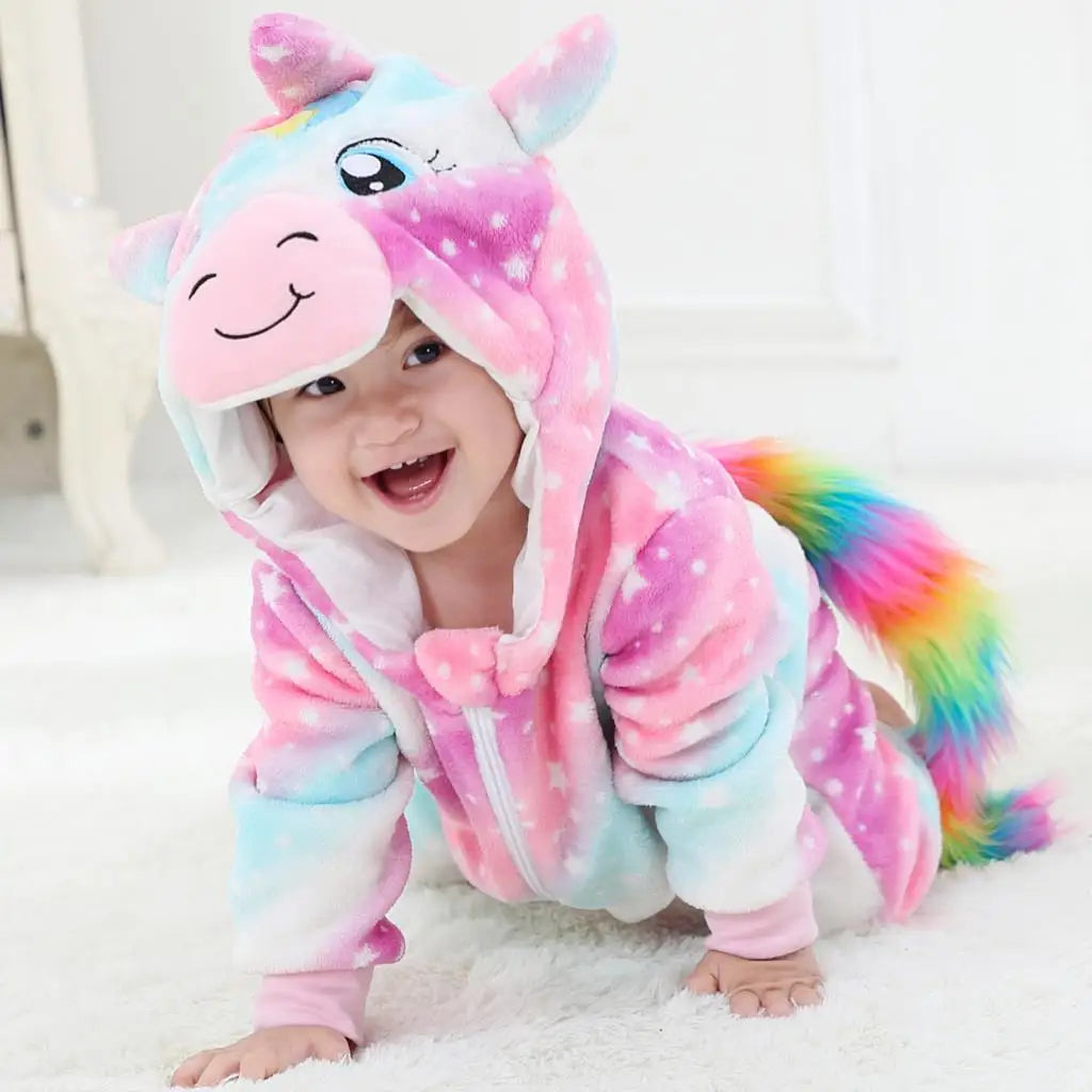 Red Dinosaur Costumes Newborn Baby Rompers Toddler Cosplay Clothes Kigurumi Boy Girls Pajamas Animal Cute Romper Unicorn Onesies