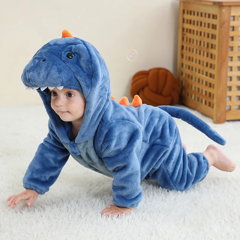 Red Dinosaur Costumes Newborn Baby Rompers Toddler Cosplay Clothes Kigurumi Boy Girls Pajamas Animal Cute Romper Unicorn Onesies